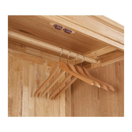 LPD Worthing Oak 2 Door Wardrobe with Drawer