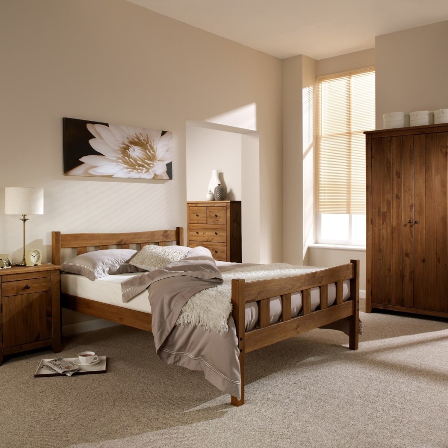 Pine Single Bed Frame - Havana - LPD