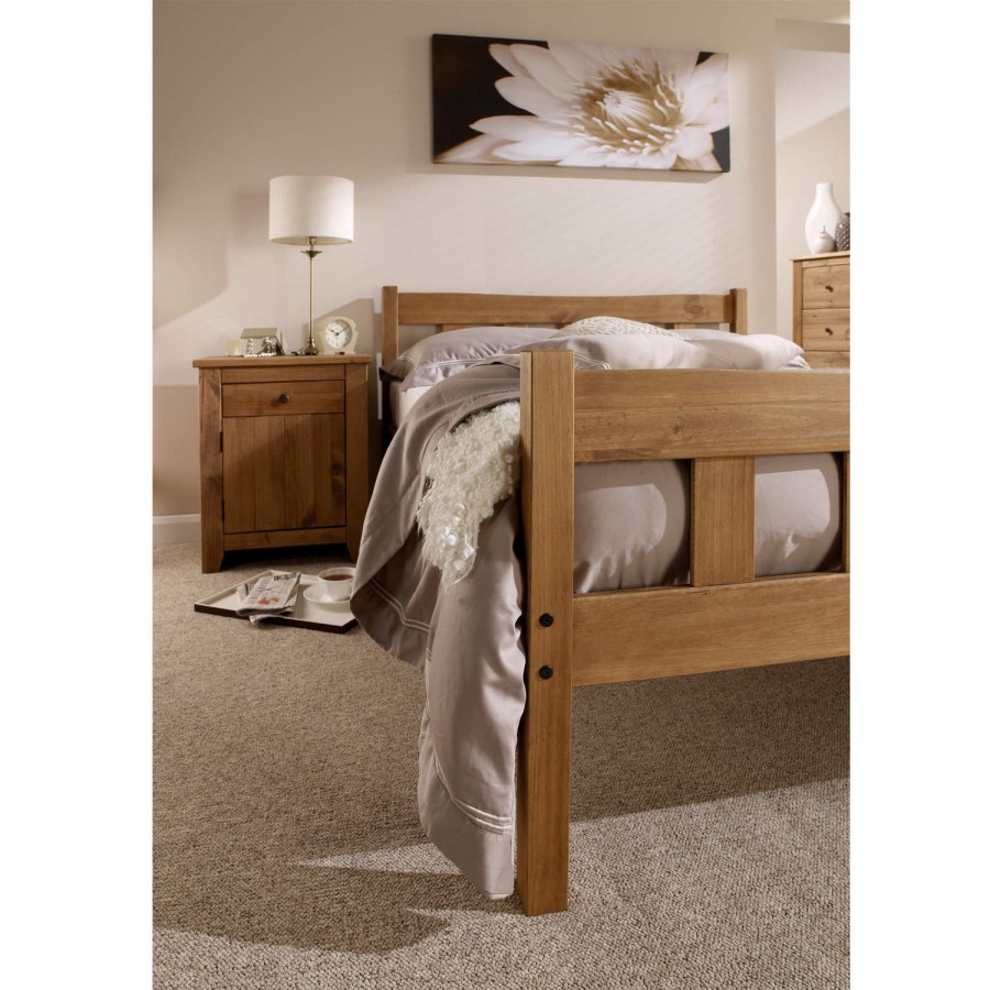 GRADE A2 - LPD Havana Pine Bed Frame - single