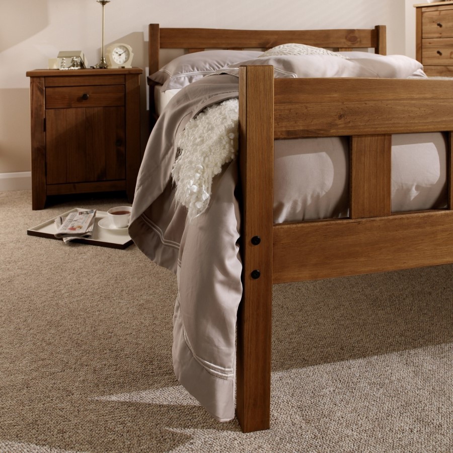 Pine Single Bed Frame - Havana - LPD