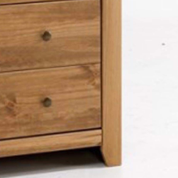 Solid Pine Tallboy Chest of Drawers - Havana - LPD