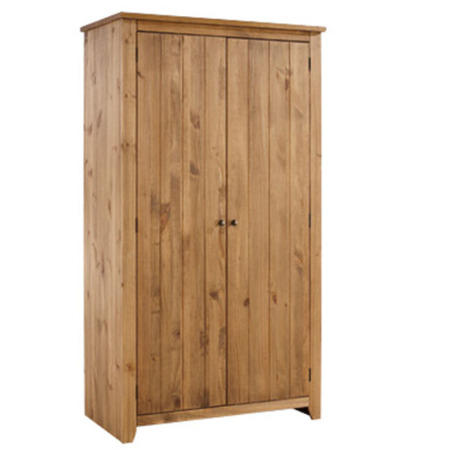 GRADE A2 - LPD Havana Pine 2 Door Wardrobe