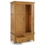 LPD Hastings Oak 2 Door Wardrobe with 2 Drawers