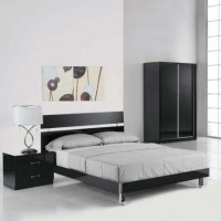 LPD Novello Double Bed in Black
