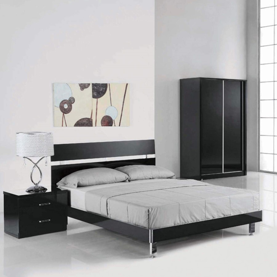LPD Novello Double Bed in Black