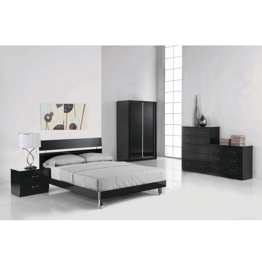 LPD Novello Double Bed in Black