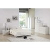 LPD Novello White High Gloss Bedside Cabinet