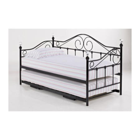LPD Florence Pop Up Trundle Bed in Black