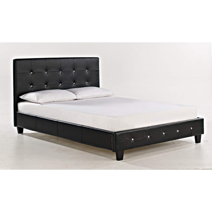 LPD Diamante Double Bed in Black