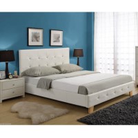 LPD Diamante Double Bed in White