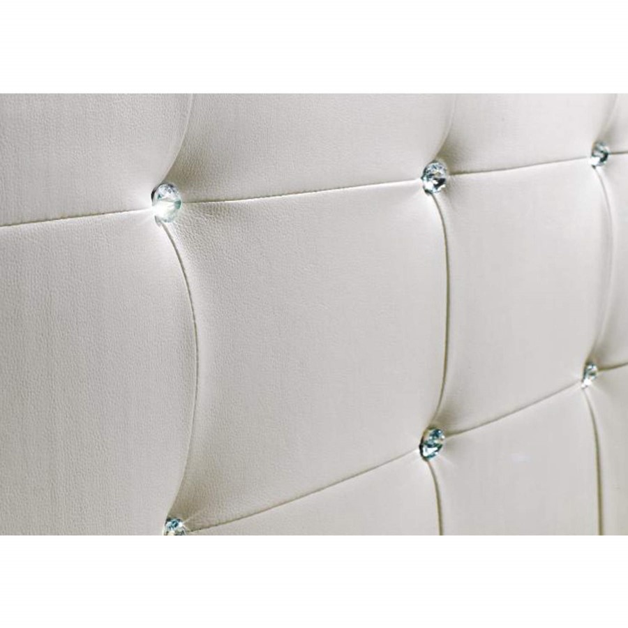 LPD Diamante Double Bed in White