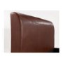 LPD Chester Bed Frame in Brown Faux Leather - double