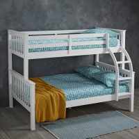 White Triple Sleeper Detachable Bunk Bed - Otto - LPD White Triple Sleeper Detachable Bunk Bed - Otto - LPD