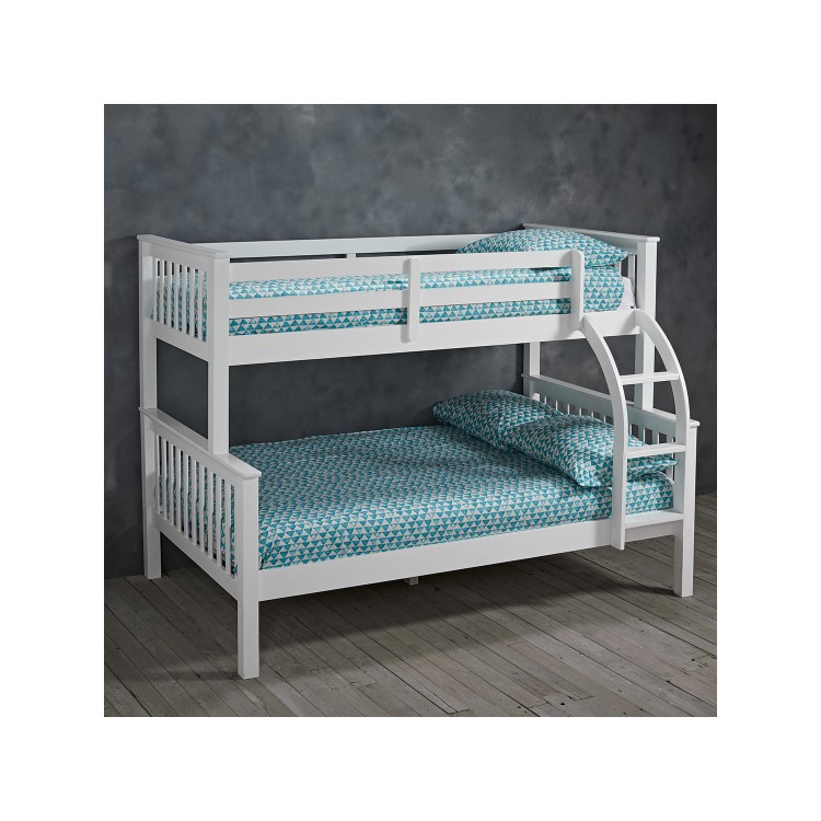 White Triple Sleeper Detachable Bunk Bed - Otto - LPD