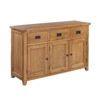 LPD Dorset Oak 3 Door Large Sideboard