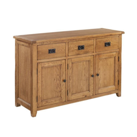 LPD Dorset Oak 3 Door Large Sideboard