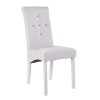 GRADE A1 - LPD Monroe Diamante Dining Chairs in White Pair