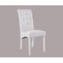 GRADE A2 - LPD Monroe Diamante Dining Chairs in White Pair