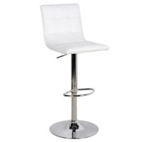 LPD Vigo Leather White Bar Stool