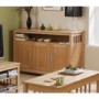 Mountrose Ashford Solid Wood 3 Door Sideboard with Ash Veneer