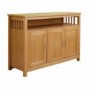 Mountrose Ashford Solid Wood 3 Door Sideboard with Ash Veneer