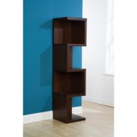 Mountrose Chicago S Shaped Shelf Unit in Walnut