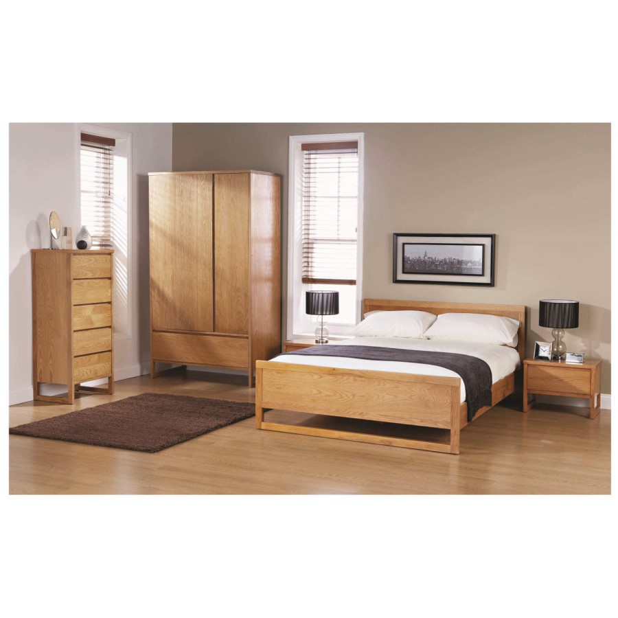 Mountrose Chloe Solid Oak 1 Drawer Bedside Cabinet