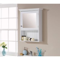 Mountrose Colonial Mirrored Wall Cabinet in White