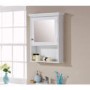 Mountrose Colonial Mirrored Wall Cabinet in White