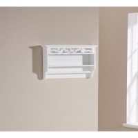 Mountrose Coral Towel Rail with Shelf in White