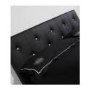 Mountrose Diamante Kingsize Bed Frame in Black Faux Leather
