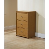 Mountrose Fuse 3 Drawer Media Storage Unit in Oak