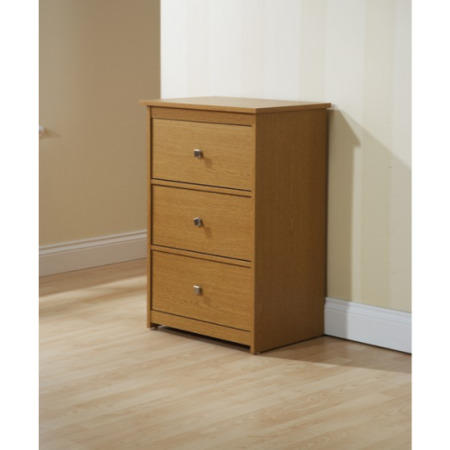 Mountrose Fuse 3 Drawer Media Storage Unit in Oak