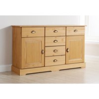 Mountrose Maya Solid Pine 6 Drawer 2 Door Sideboard
