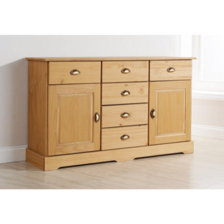 Mountrose Maya Solid Pine 6 Drawer 2 Door Sideboard