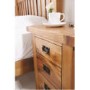 Mountrose Java Solid Oak 3 Drawer Bedside Cabinet