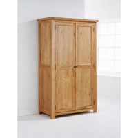 Mountrose Java Solid Oak 2 Door Wardrobe   