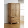 Mountrose Olivia Solid Pine 2 Door 4 Drawer Curved Wardrobe
