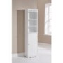 Mountrose Scroll Tall Bathroom Cabinet in White