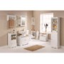 Mountrose Scroll Tall Bathroom Cabinet in White