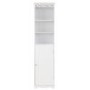 Mountrose Scroll Tall Bathroom Cabinet in White