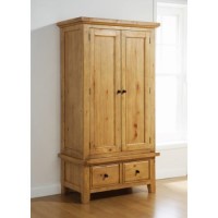 Mountrose Tuscany Solid Pine 2 Door 2 Drawer Wardrobe