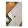 Mountrose Winslow 1 Door 2 Drawer Kitchen Cupboard in White and Natural