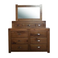 Furniture Link Boston Solid Oak 6 Drawer Dressing Chest