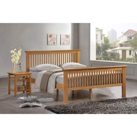 Furniture Link Paris Oak Bed Frame - single