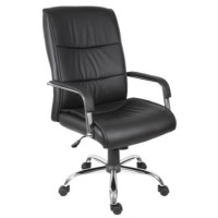 GRADE A1 - Teknik Office Kendal Exective Black Leather Chair