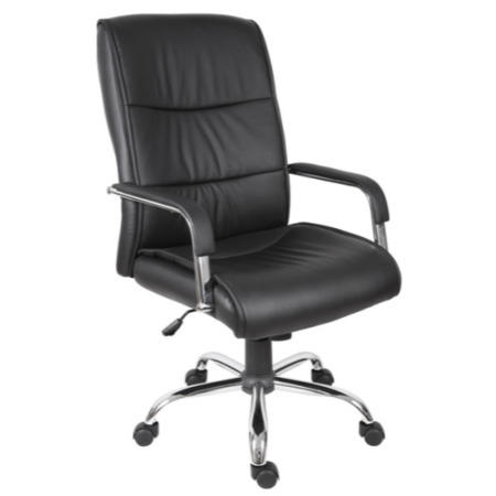 GRADE A1 - Teknik Office Kendal Exective Black Leather Chair