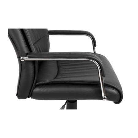 GRADE A1 - Teknik Office Kendal Exective Black Leather Chair
