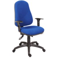 Teknik Office Ergo Comfort Blue Executive Operator Chair with Arms