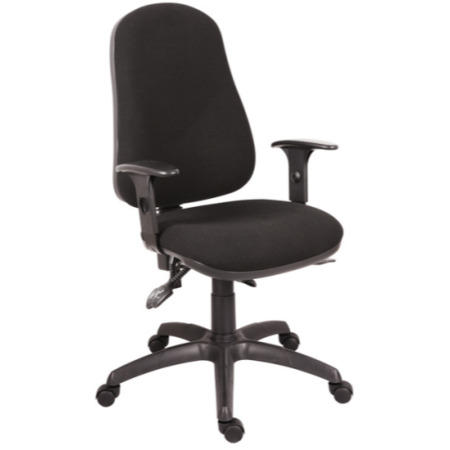Teknik Office Ergo Comfort Black Executive Operator Chair with Arms